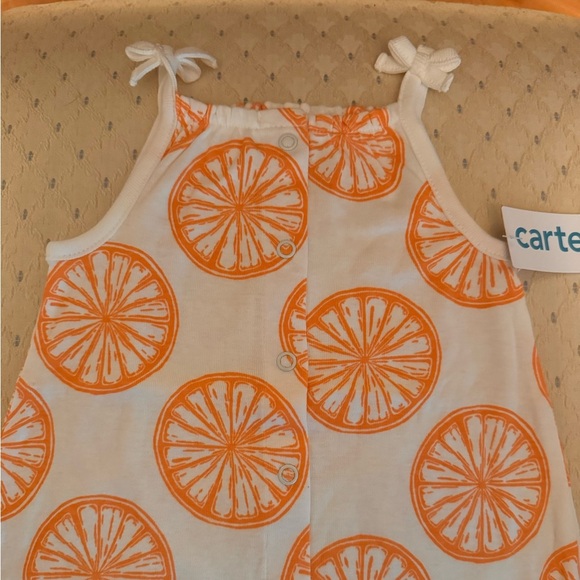 NWT:Carter’s Baby Button Down Pineapple Shorts Romper 12M - Picture 10 of 10